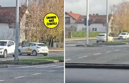 VIDEO A je to u Ivancu: 'Skrenula je u krivi smjer, a onda se na raskrižju okretala'