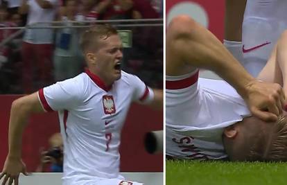 VIDEO Slavio gol pa mu 'otišlo' koljeno! Poljaci ostali bez tri napadača, visi i Lewandowski