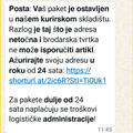 Pošta upozorava na prevaru: Ignorirajte lažne SMS poruke o nemogućnosti dostave paketa