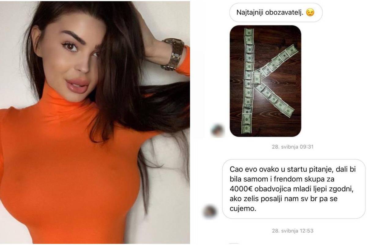 Mandarina objavila Hrvate koji joj nude novac: Za seks 4000 €