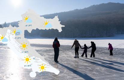 Nakon ledenog jutra čeka nas sunčani ponedjeljak. Na moru će ugrijati sve do 18 Celzija