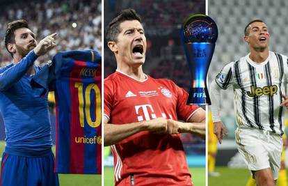 Nema Hrvata: Lewa, Ronaldo i Messi u Fifinih 11 za naj-igrača