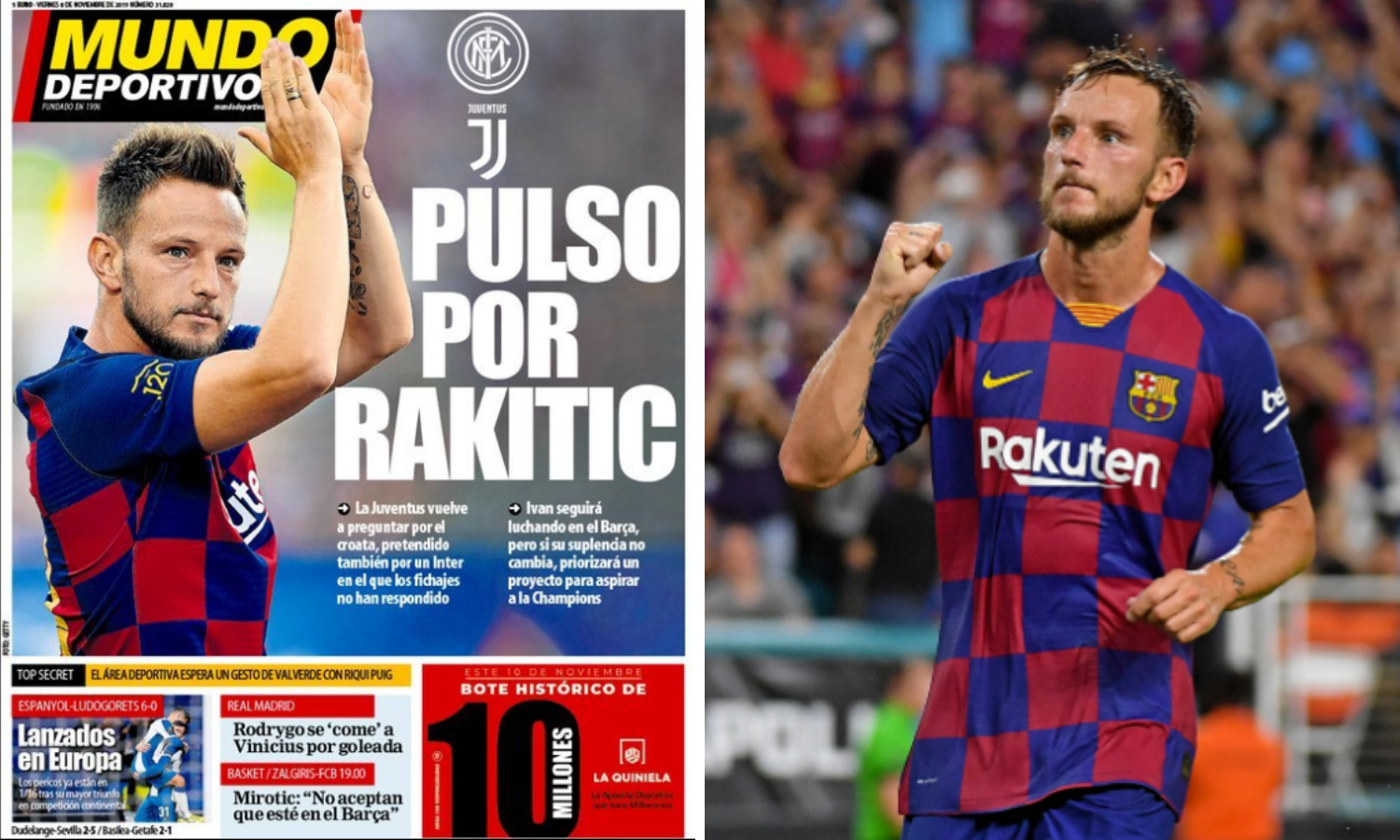 Rakitić na naslovnicama! Inter i Juventus u lovu na 'vatrenog'