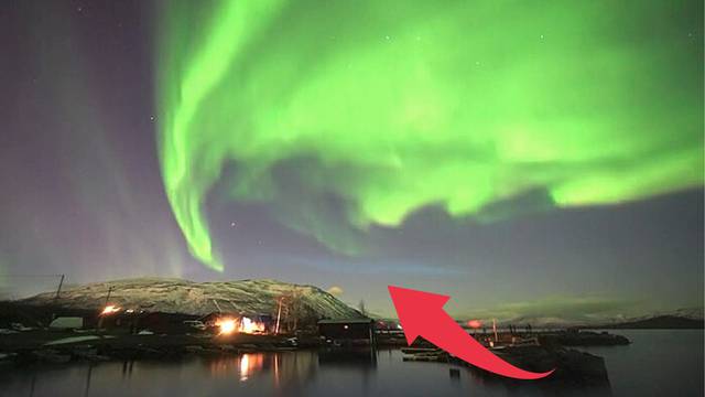 Ovo je aurora iznad Švedske. Fizičar: 'Teško je to objasniti.' Plavo je trag ruske rakete?!
