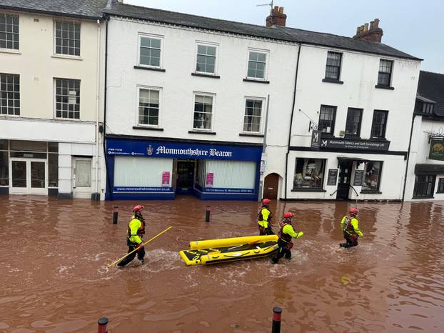 Severe flooding in south Wales as Storm Claudia reaches parts of the United Kingdom