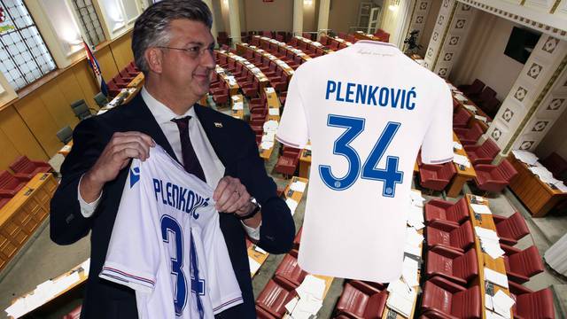 Plenkoviću, vrime je... Primio je Hajdukov dres: 'Nije to smio jer je to dar koji je preko 500 kn'