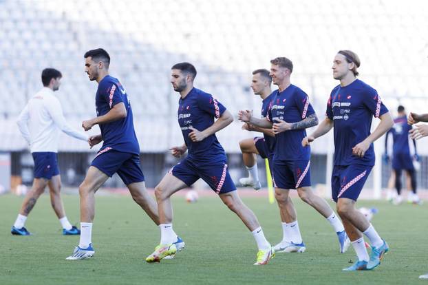 Split: Trening hrvatske nogometne reprezentacije na Poljudu