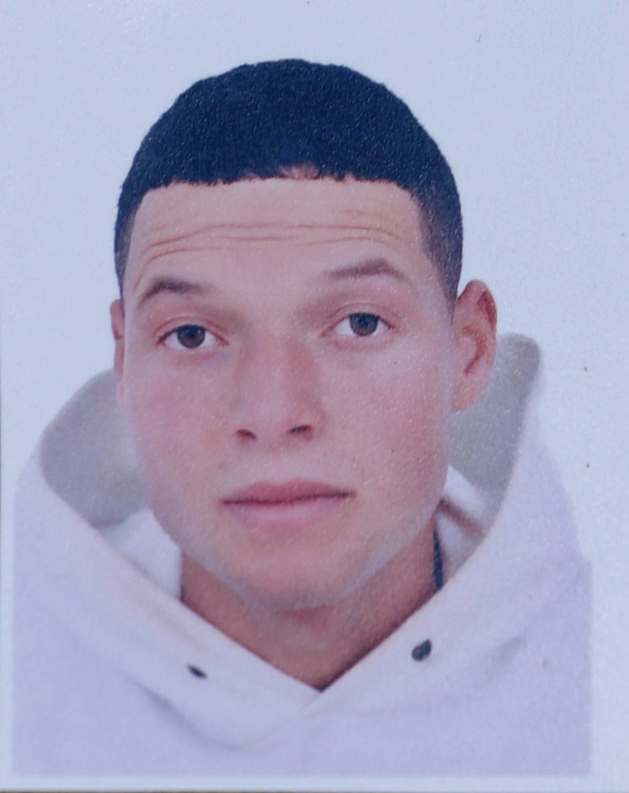 A picture of Brahim al-Aouissaoui, who is suspected by French police and Tunisian security officials of carrying out Thursday's attack in Nice, is seen in this undated photo provided by his family