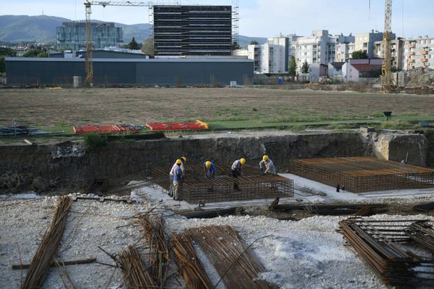 Zagreb: Radovi na izgradnji novog stadiona u Kranjčevićevoj