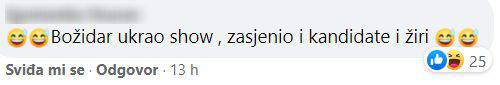 Božidar je do suza nasmijao publiku: 'Kad su komplimenti u pitanju, onda ipak dobro čuje!'