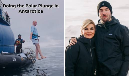 U Kolindinoj grupi na Antarktici je i poznati redatelj: Fotkali se skupa, i on izveo 'polar plunge'