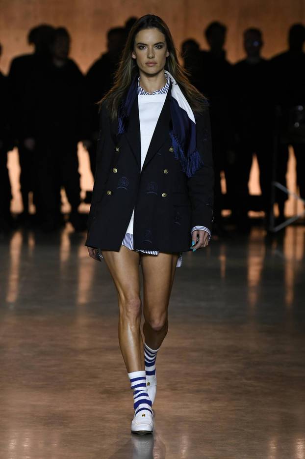 Alessandra Ambrosio at Tommy Hilfiger AW20 Runway during London Fashion Week February 2020 - London, UK 16/02/2020