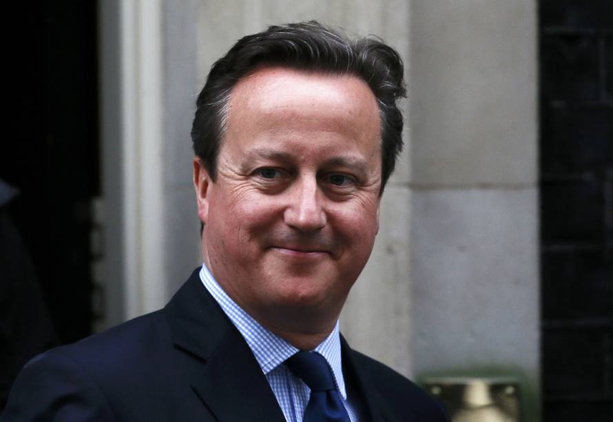 Britain's Prime Minister Cameron leaves Number 10 Downing Street in London