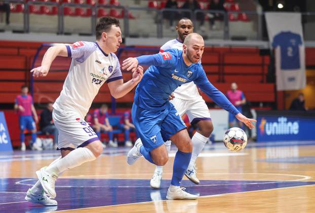 Zagreb: Susret polufinala Hrvatskog malonogometnog kupa između Futsal Dinama i MNK Novo Vrijeme
