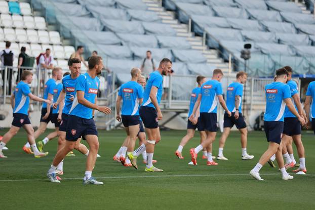 Osijek: Trening češke nogometne reprezentacije