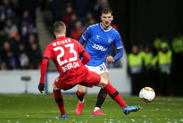 Rangers v Bayer Leverkusen - UEFA Europa League - Round of 16 - First Leg - Ibrox Stadium