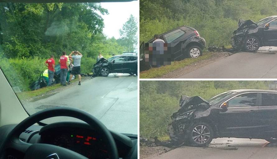 Frontalni sudar  u Dugom Selu: Jedan poginuli, jedan ozlijeđeni