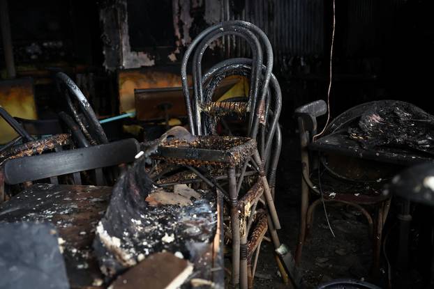 Aftermath of clashes during a national day of protests against the cost of living and rising fuel prices, in Paris