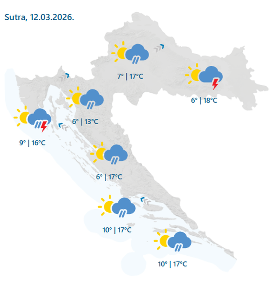 Stiže velika promjena, posvuda kiša. Evo što nas čeka za vikend