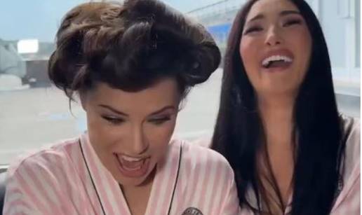 Najpoznatija anđelica izvijala se s kolegicama u donjem rublju