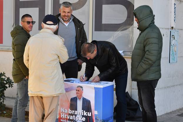Šibenik: Zapo?elo prikupljanje potpisa sa predsjedni?ku kampanju Mire Bulja