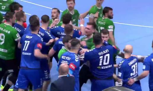 VIDEO Umalo opća tučnjava rukometaša Zagreba i Nexea! Gojun poručio: 'Vidimo se vani'