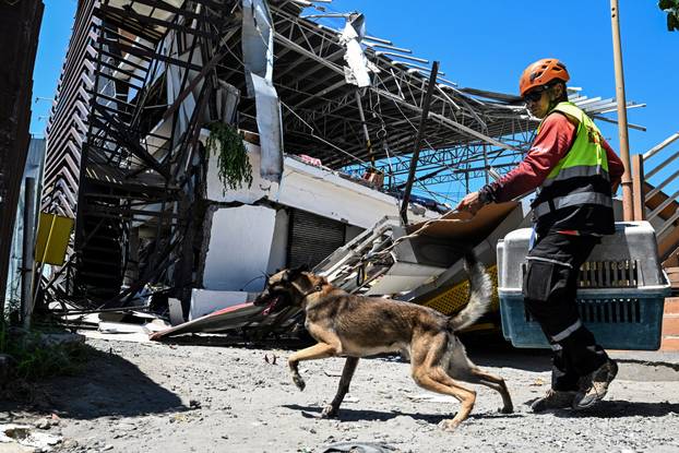 Aftermath of a magnitude 7.8 earthquake in southern Philippines