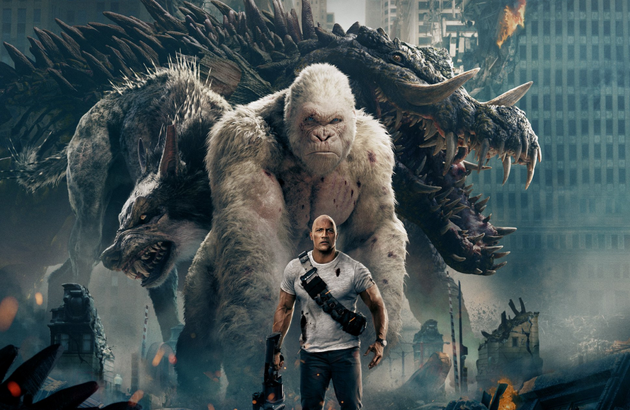 'Rampage: Totalni kaos' uplašio 'Mjesto tišine' s prve pozicije