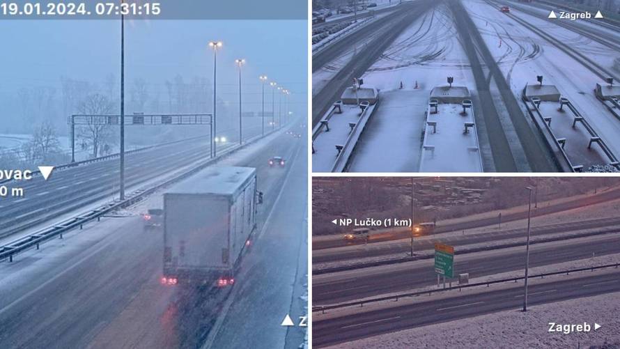 Ne krećite na put bez zimske opreme. Kolona na A2 kod Zaprešića oko tri kilometra