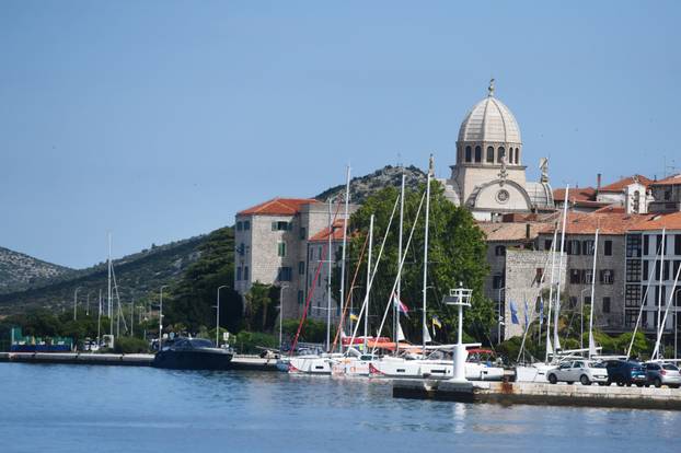 Šibenik: Pogled s mora na Krešimirov grad