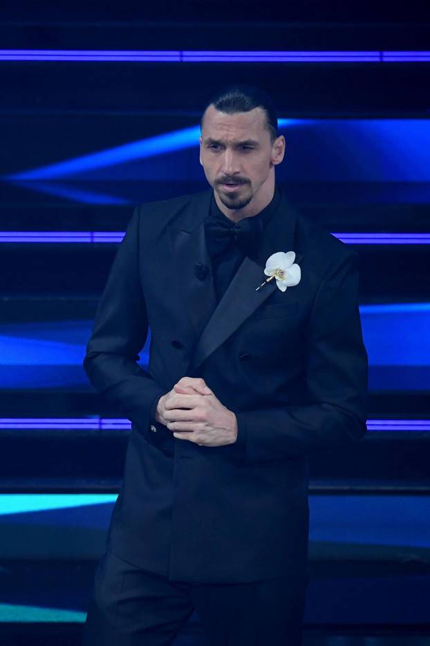 Sanremo, 71st Italian Song Festival, First Evening. Zlatan Ibrahimović