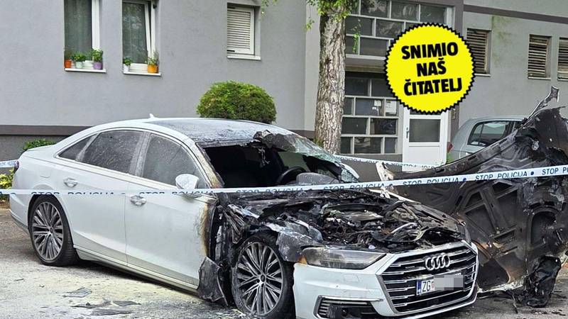 U Zagrebu usred noći izgorio Audi A8, policija otkrila: Poli
