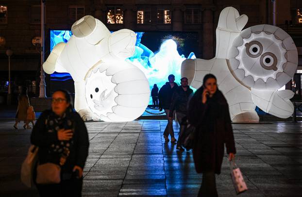 Pripreme za Festival svjetla u Zagrebu