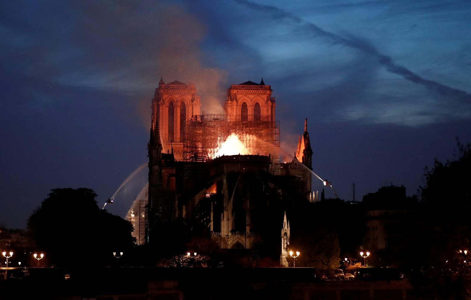 Fire at Notre Dame Cathedral in Paris