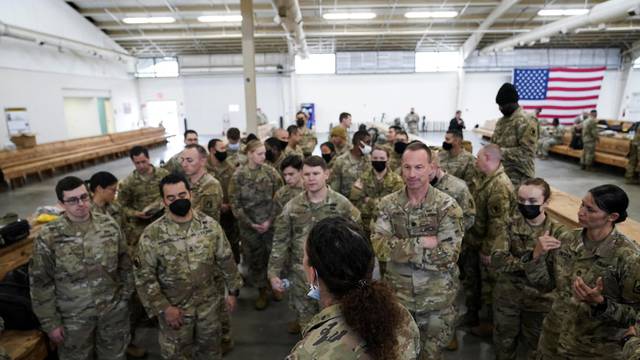 Troops on standby for deployment to Eastern Europe from Fort Bragg
