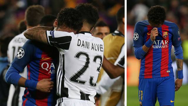 Pravo prijateljstvo: Alves tješio uplakanog Neymara na terenu!