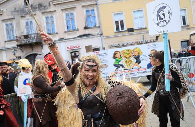 Velika povorka maskiranih grupa na 200. Samoborskom fašniku
