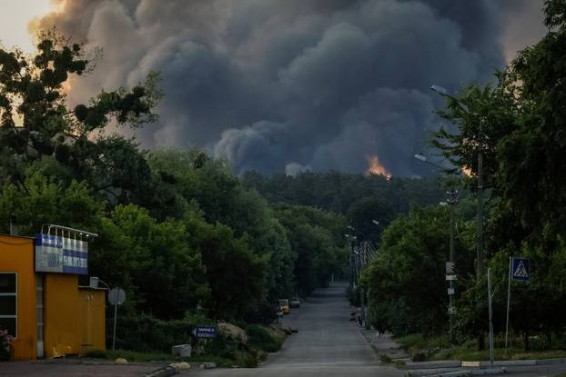 Russian drone and missile strike in Kyiv