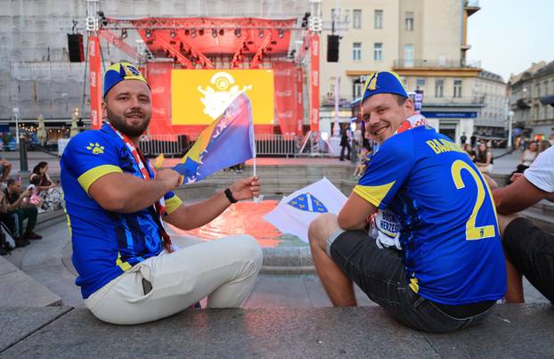 Zagreb: Praćenje utakmice između BiH i Švicarske