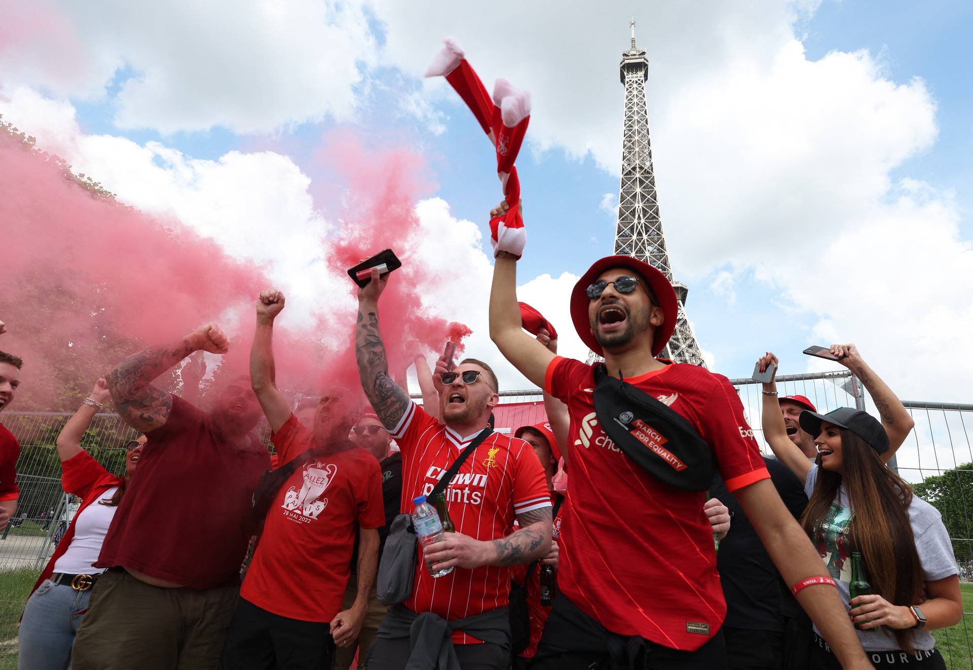 Champions League - Final - Fans gather in Paris for Liverpool v Real Madrid in the Champions League Final