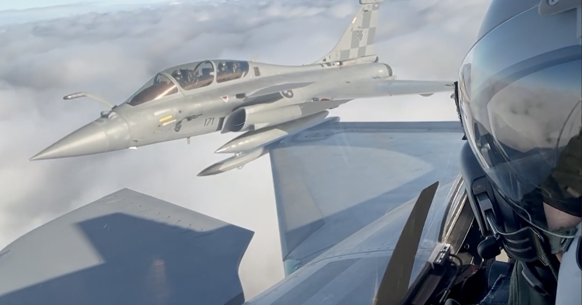 Croatian Air Force’s Historic Entry into Croatian Airspace with Rafale Multi-Purpose Fighter Jets.