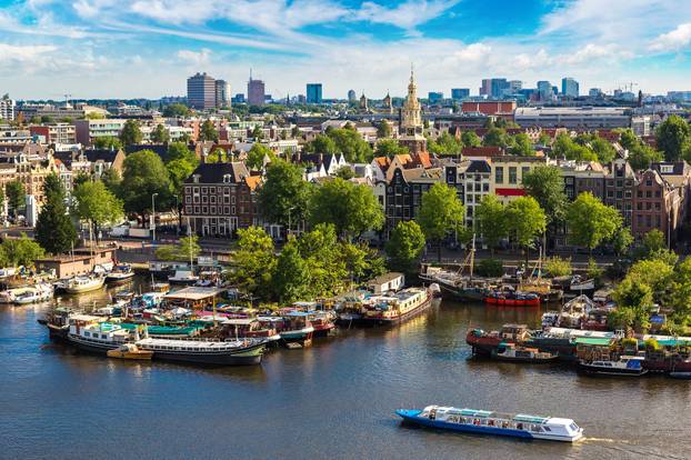 Panoramic view of Amsterdam