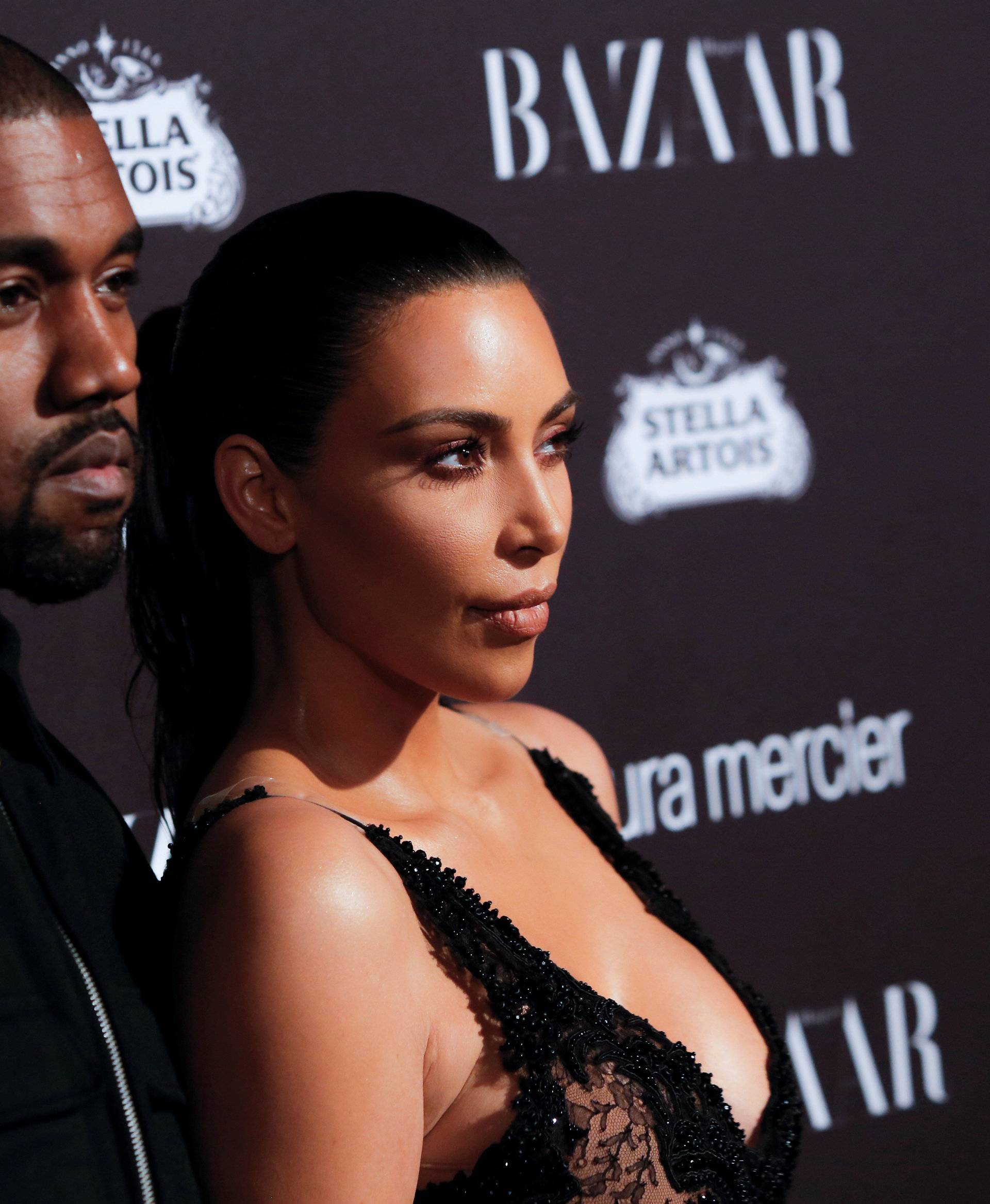 Kanye West and Kim Kardashian attend Harper's Bazaar's celebration of 'ICONS By Carine Roitfeld' at The Plaza Hotel during New York Fashion Week in Manhattan, New York, U.S.