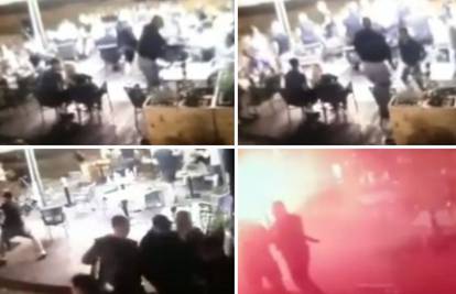 VIDEO Nadzorna kamera snimila početak tuče Bad Blue Boysa i poljskih huligana u Dubravi