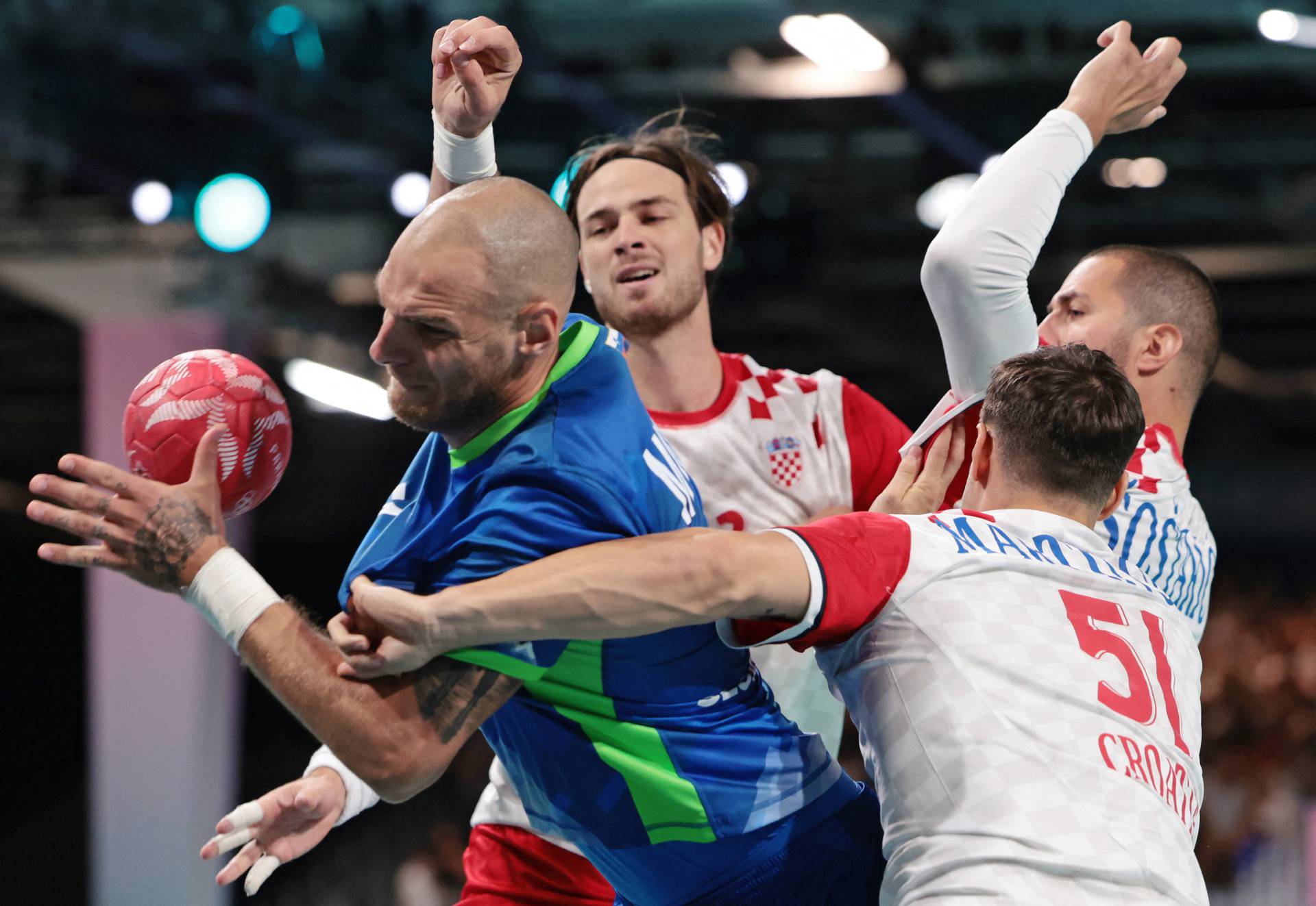 Handball - Men's Preliminary Round Group A - Slovenia vs Croatia