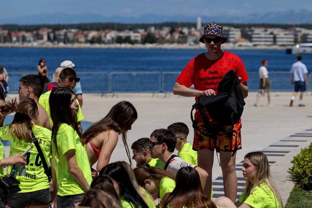 Zadar: Zadarski maturanti obilježavaju posljednji dan srednjoškolskog obrazovanja