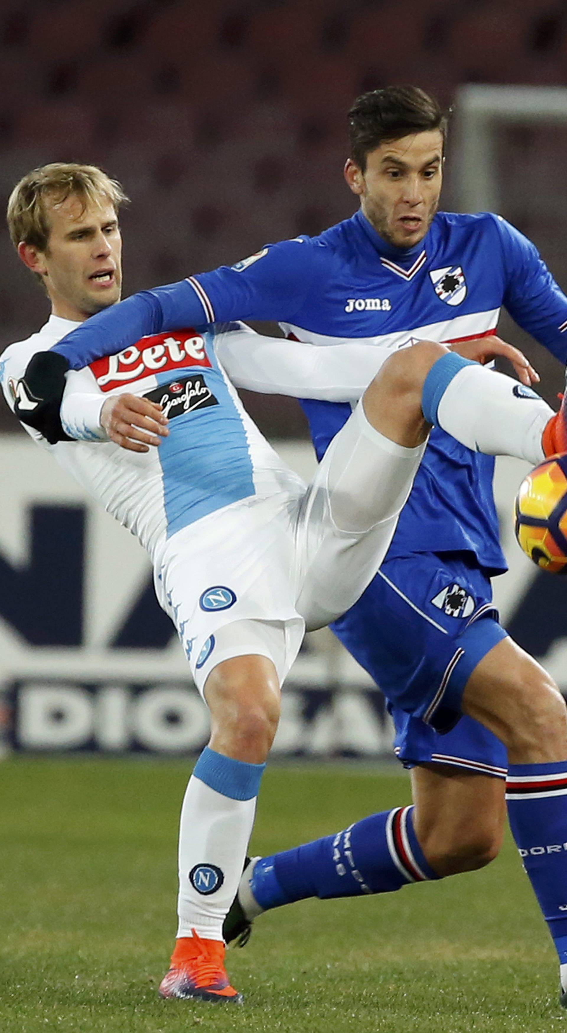 Football Soccer - Napoli v Sampdoria - Italian Serie A