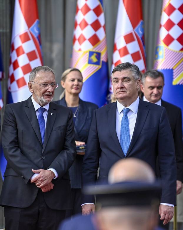 Zagreb: Svečani prijem povodom Dana policije u Predsjedničkim dvorima