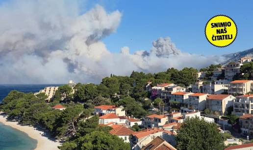 VIDEO Gori između Makarske i Omiša: 'Polijevamo kuće, a turisti bježe. Stanje nije dobro'