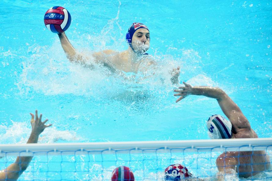 Beograd: Utakmica 3. kola druge faze EURA vaterpolista Hrvatska - Italija 